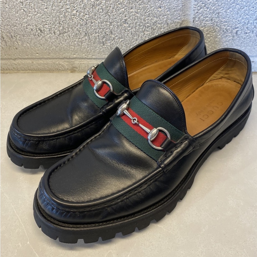 Gucci Lug Sole Loafers